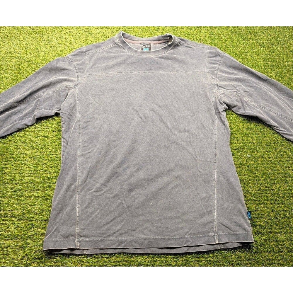 Vintage Kuhl Long Sleeve Shirt Gray made in USA size Medium